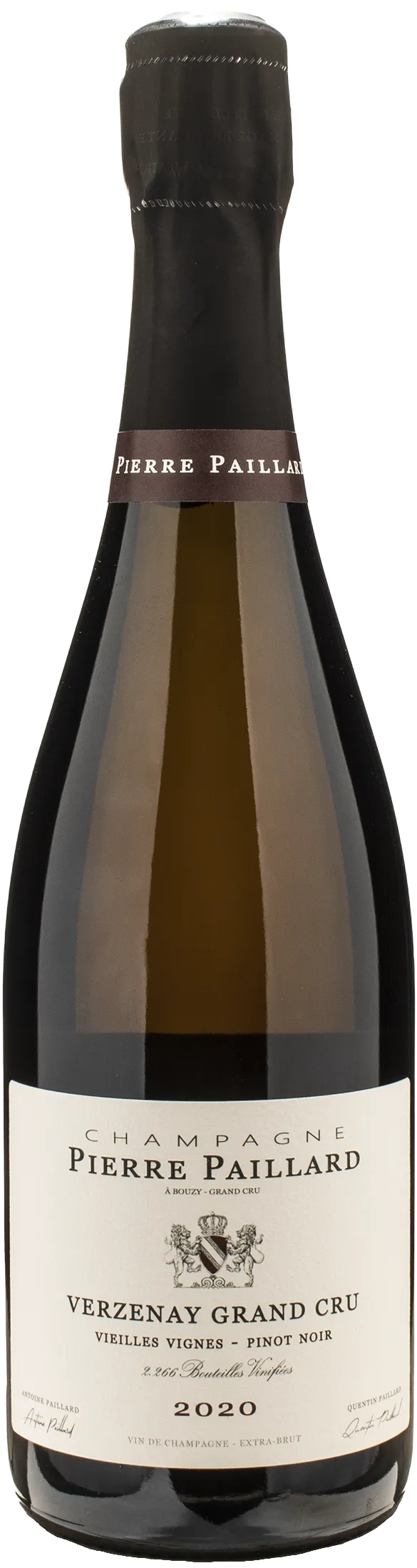 Pierre Paillard Champagne Grand Cru Verzenay Pinot Noir Extra Brut Vieilles Vignes 2020