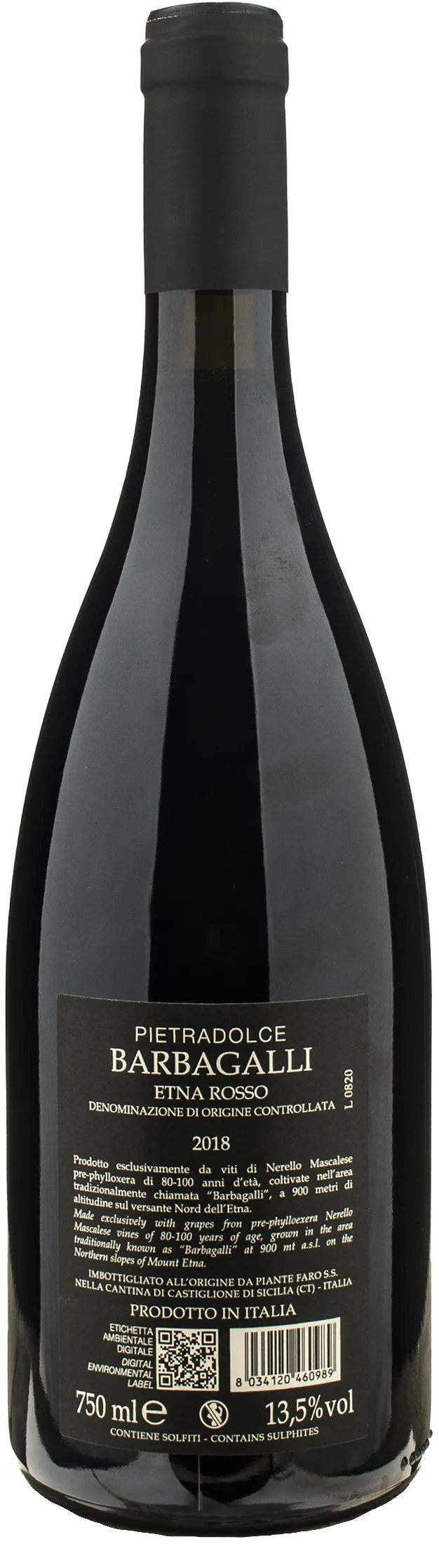 Pietradolce Etna Rosso Barbagalli 2018