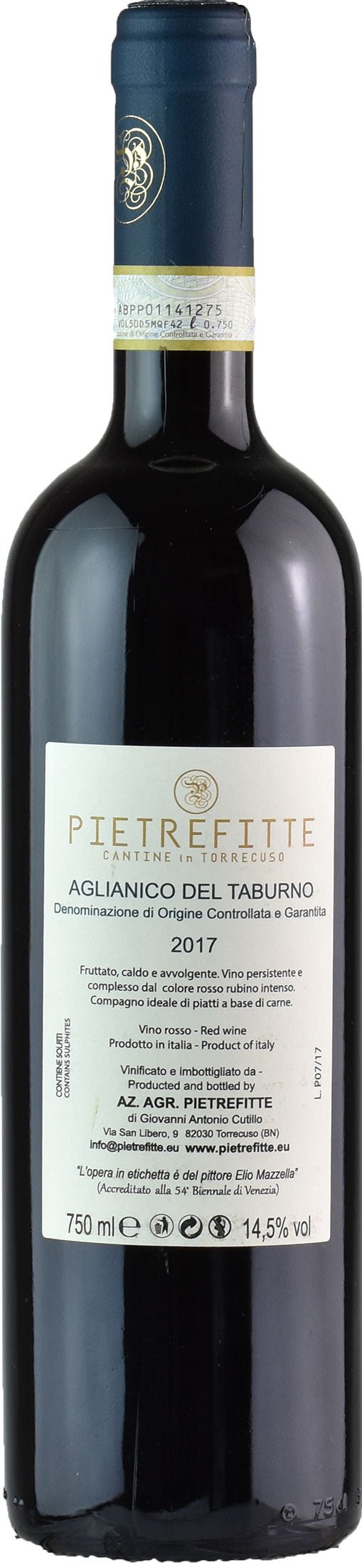 Pietrefitte Aglianico del Taburno 2017
