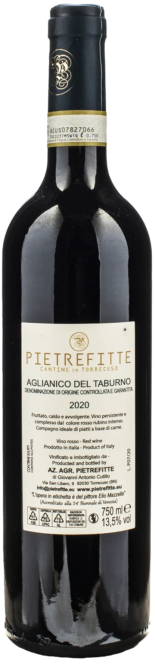 Pietrefitte Aglianico del Taburno 2020