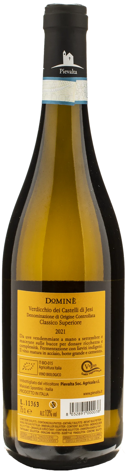 Pievalta Dominè Verdicchio dei Castelli di Jesi Classico Superiore 2021