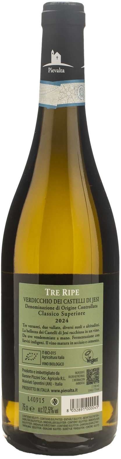 Pievalta Verdicchio dei Castelli di Jesi Classico Superiore Tre Ripe 2024