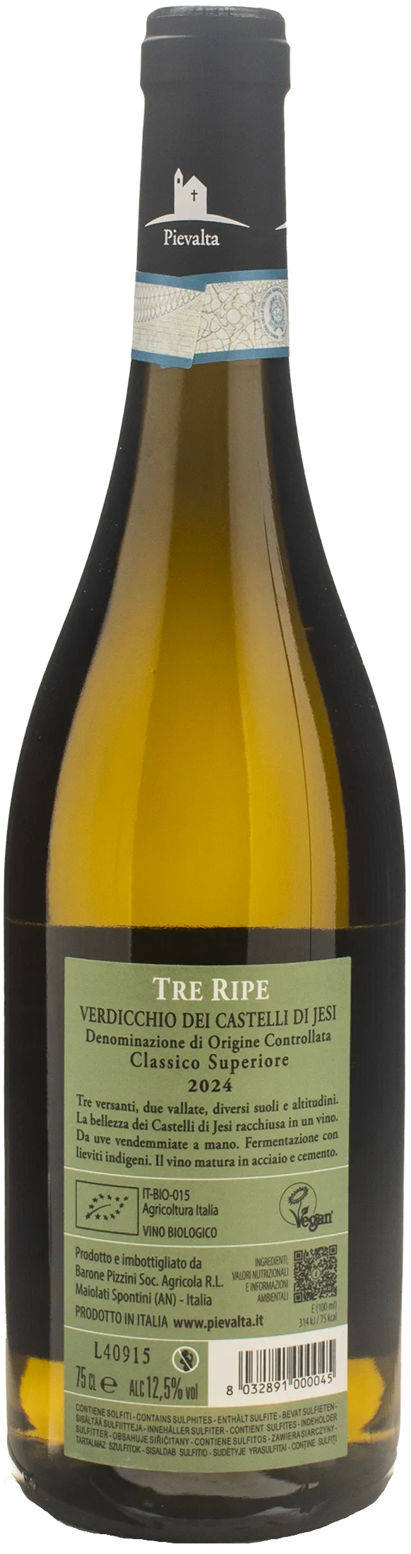 Pievalta Verdicchio dei Castelli di Jesi Classico Superiore Tre Ripe 2024