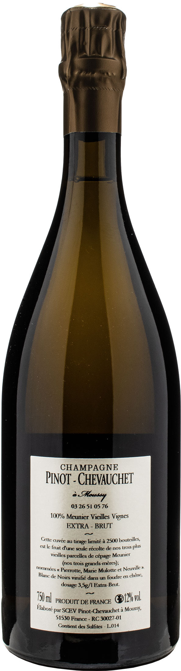 Pinot-Chevauchet Champagne Blanc de Noirs Extra Brut Vieilles Vignes