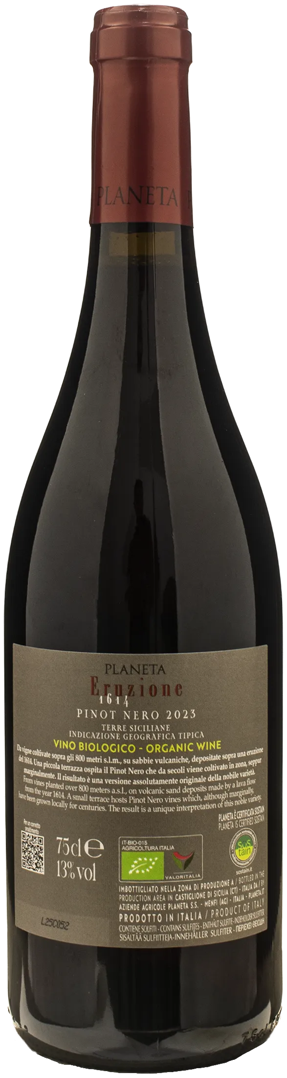 Planeta Eruzione 1614 Pinot Nero 2023