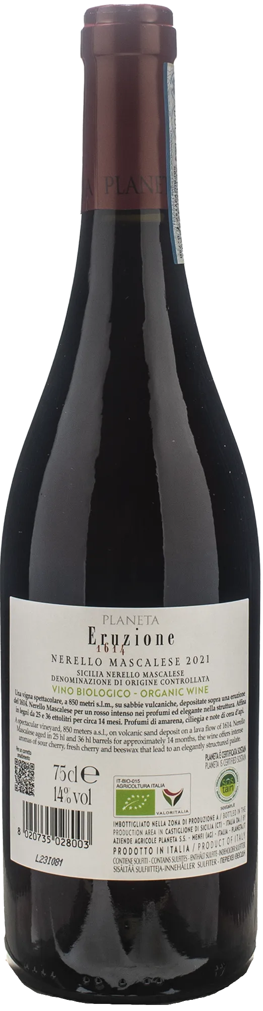 Planeta Etna Eruzione 1614 Nerello Mascalese 2021