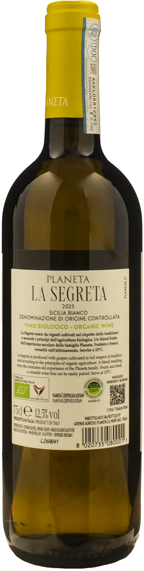 Planeta La Segreta Bianco 2025