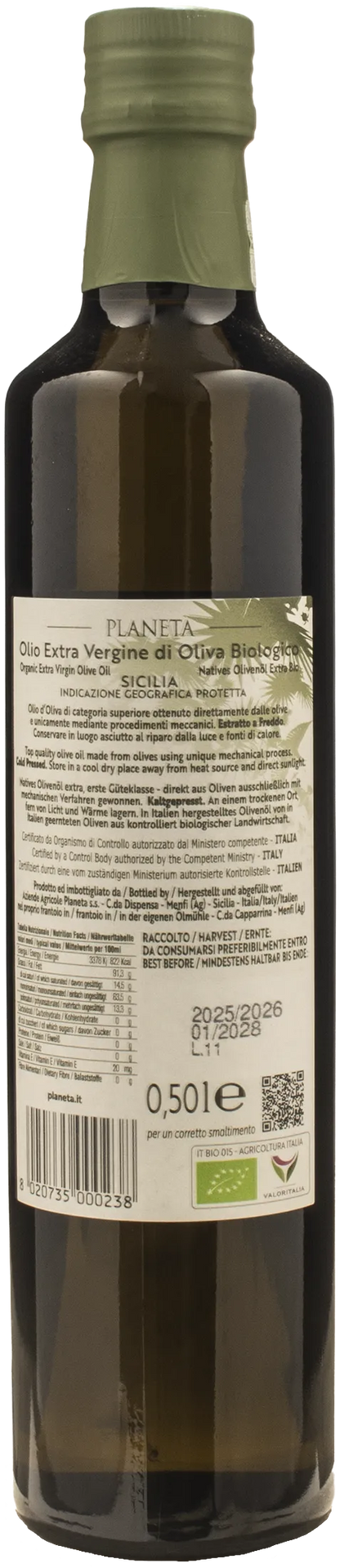 Planeta Traditional Extra Virgin Olive Oil 0.5L 2025