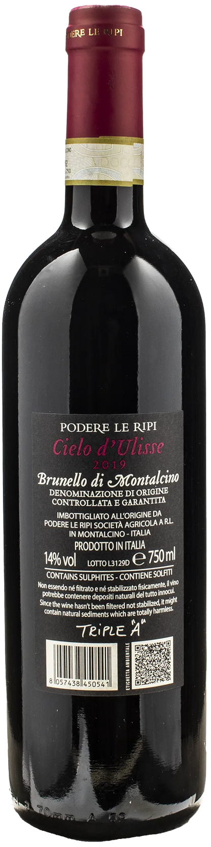 Podere Le Ripi Brunello di Montalcino Cielo d'Ulisse 2019