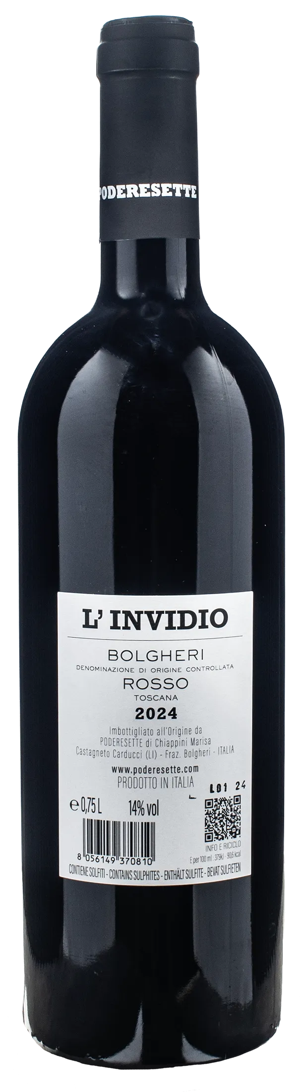 Podere Sette Bolgheri Rosso L'Invidio 2024