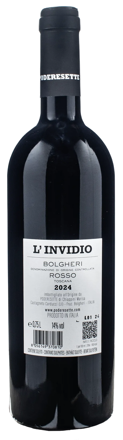 Podere Sette Bolgheri Rosso L'Invidio 2024