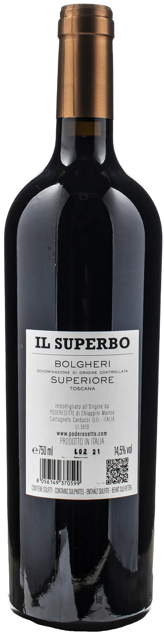 Podere Sette Bolgheri Superiore Superbo 2021