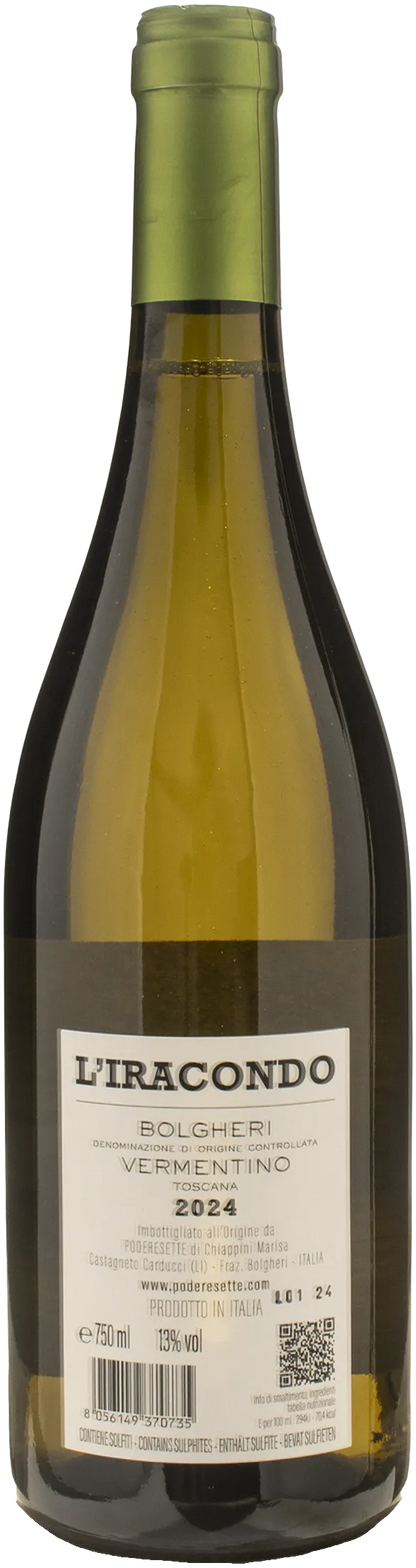Podere Sette Bolgheri Vermentino L'Iracondo 2024