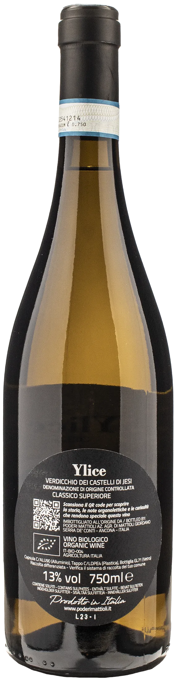 Poderi Mattioli Verdicchio Castelli di Jesi Classico Superiore Ylice 2022