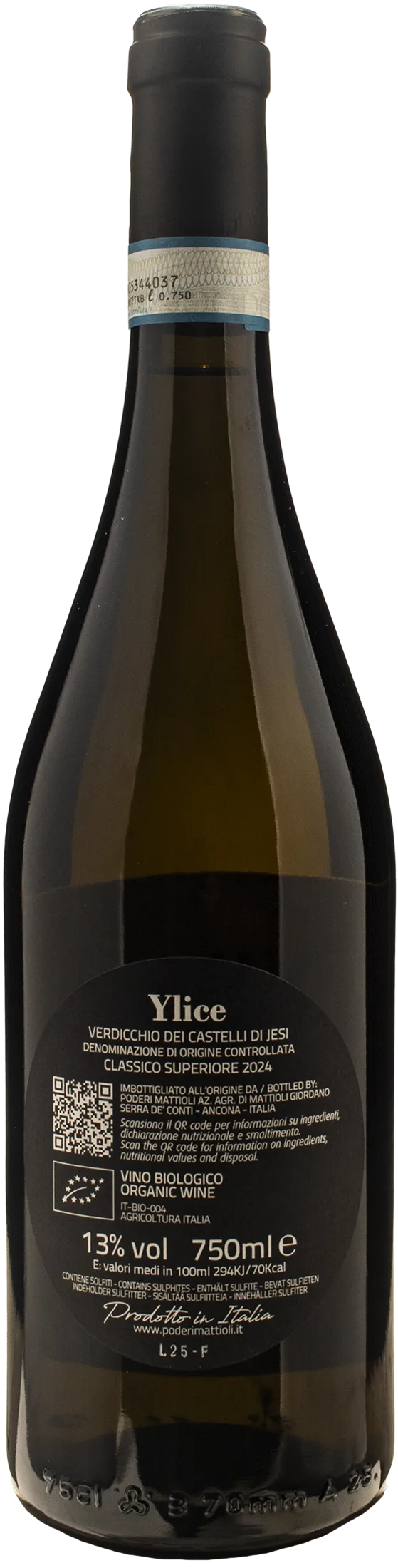 Poderi Mattioli Verdicchio Castelli di Jesi Classico Superiore Ylice 2024