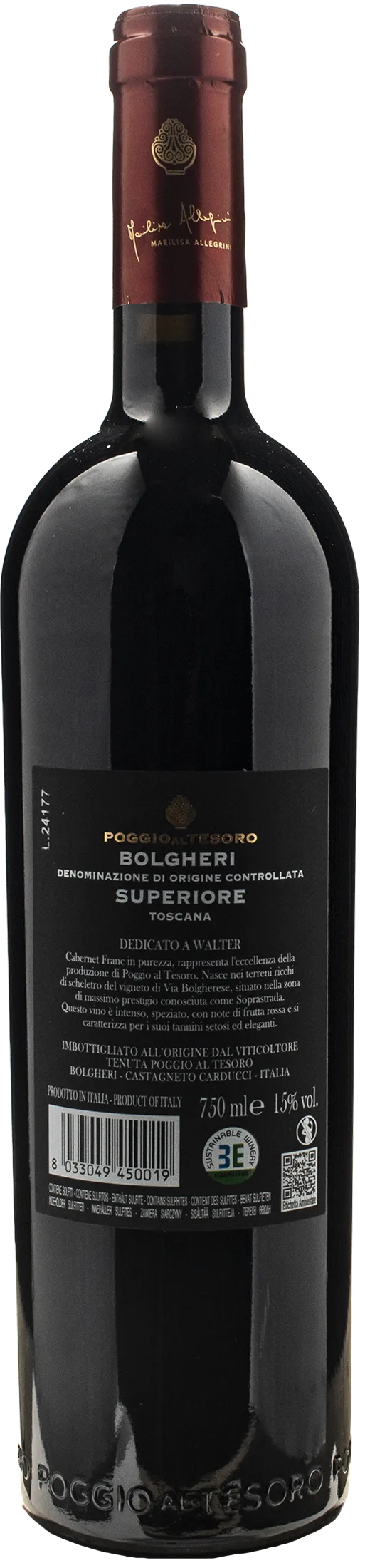 Poggio al Tesoro Bolgheri Superiore Dedicato a Walter 2021