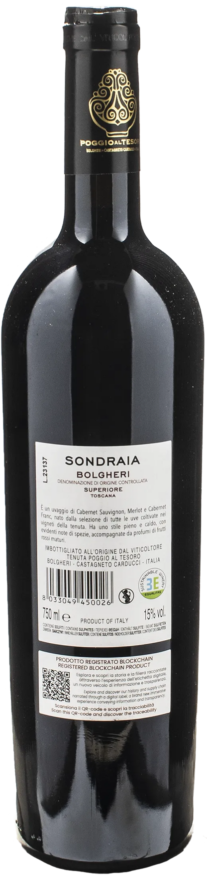 Poggio al Tesoro Bolgheri Superiore Sondraia 2020