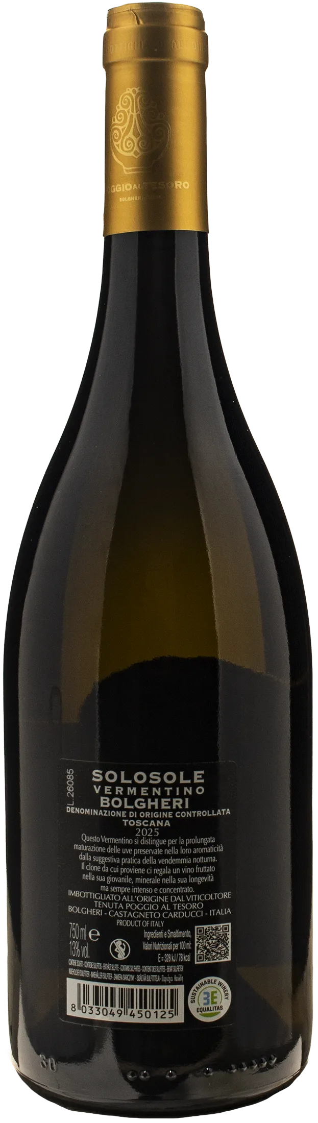 Poggio al Tesoro Bolgheri Vermentino Solosole 2025