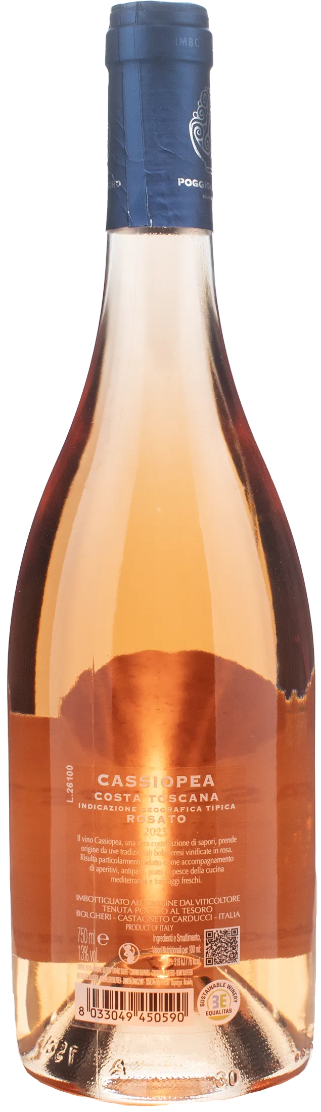 Poggio al Tesoro Toscana Rosato Cassiopea 2025