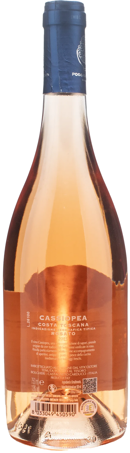 Poggio al Tesoro Toscana Rosato Cassiopea 2025