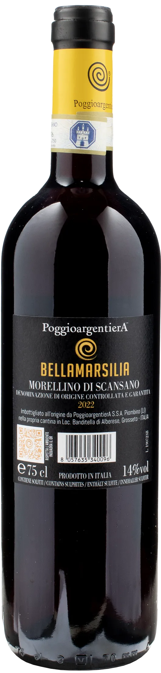 Poggio Argentiera Morellino Scansano Bellamarsilia 2022