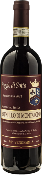 Poggio di Sotto 布魯奈羅蒙塔奇諾有機紅酒2021 0.75L | XtraWine