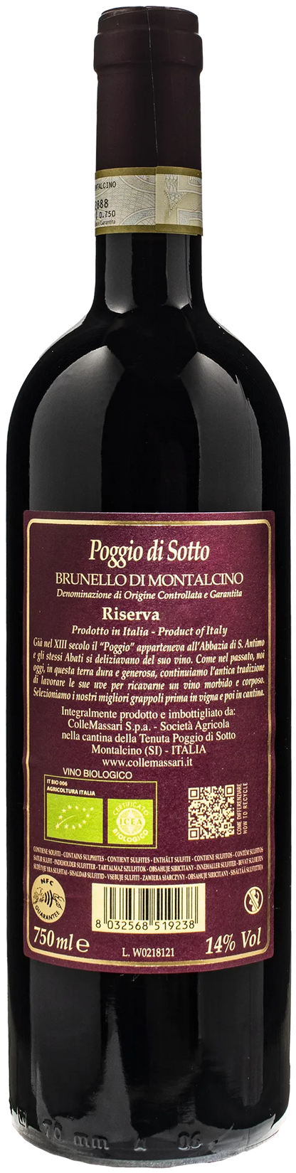 Poggio di Sotto Brunello di Montalcino Riserva 2018