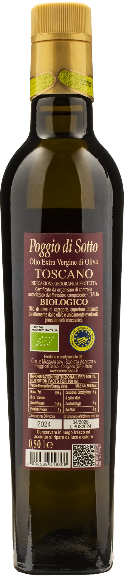 Poggio di Sotto Olio Extra Vergine di Oliva 0.5L 2024