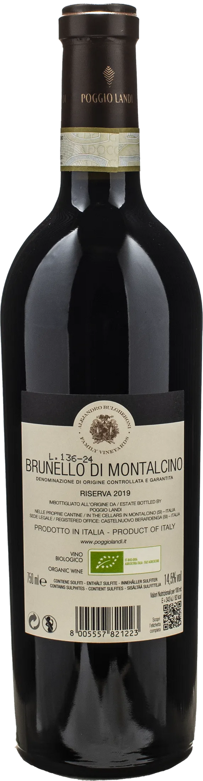 Poggio Landi Brunello di Montalcino Riserva 2019