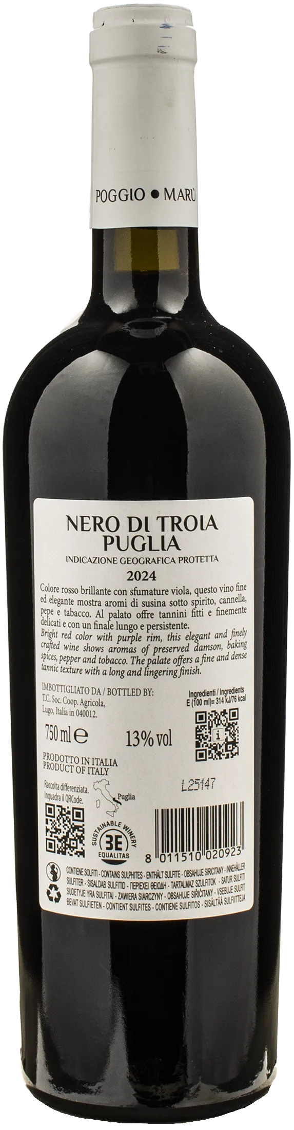 Poggio Maru Nero di Troia 2024
