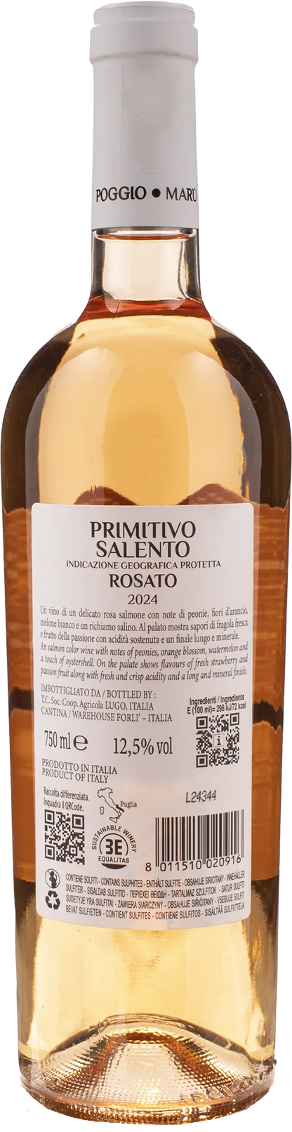 Poggio Maru Primitivo Salento Rosato 2024