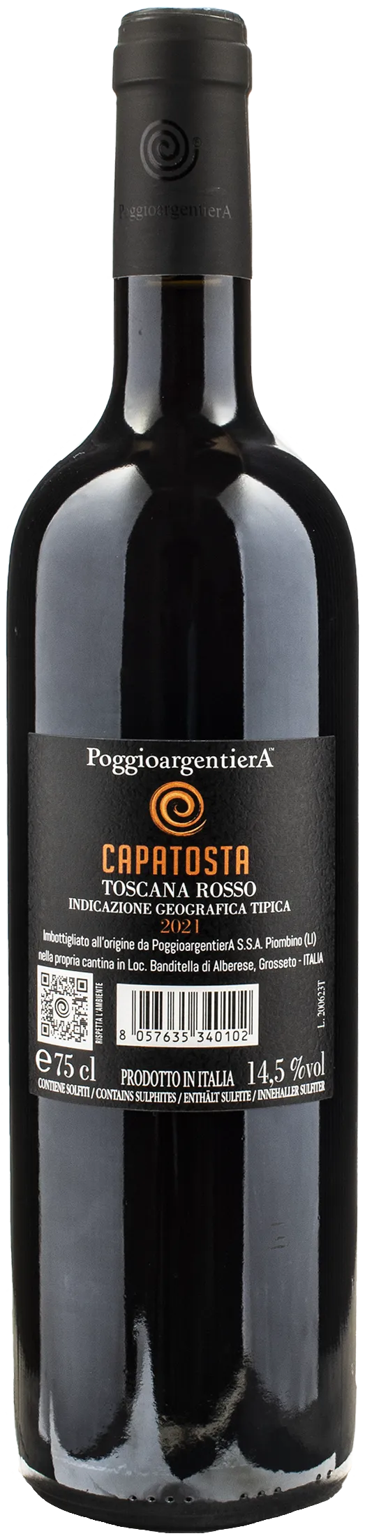 Poggio Argentiera Capatosta Toscana Rosso 2021