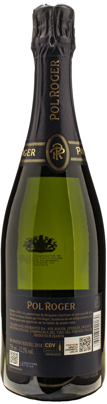 Pol Roger Champagne Sir Winston Churchill Brut 2018