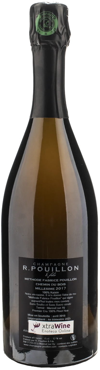 Pouillon Champagne 1er Cru Chemin du Bois Millesime 2017