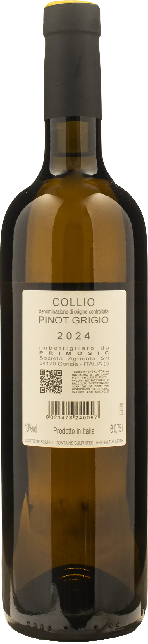 Primosic Pinot Grigio del Collio 2024