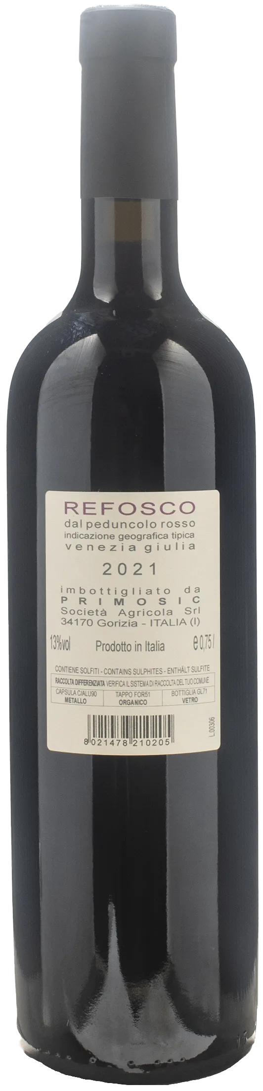 Primosic Refosco dal Peduncolo Rosso 2021