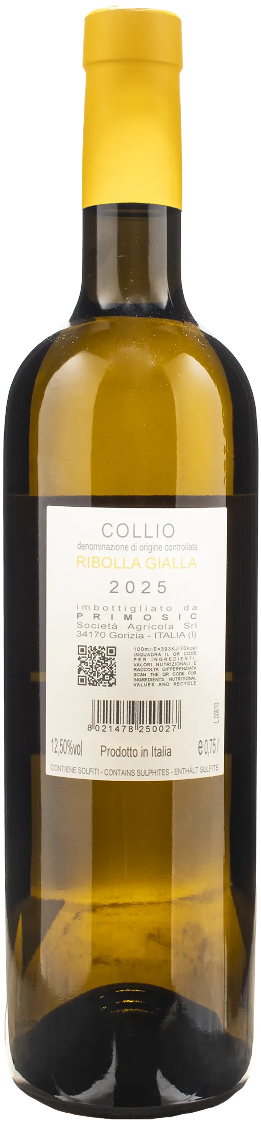 Primosic Ribolla Gialla 2025