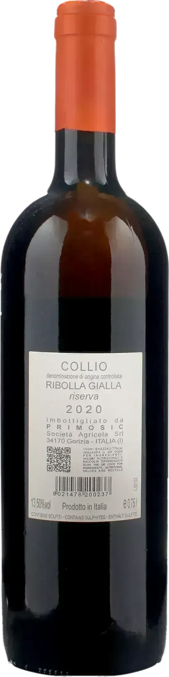 Primosic Ribolla Gialla Riserva 2020
