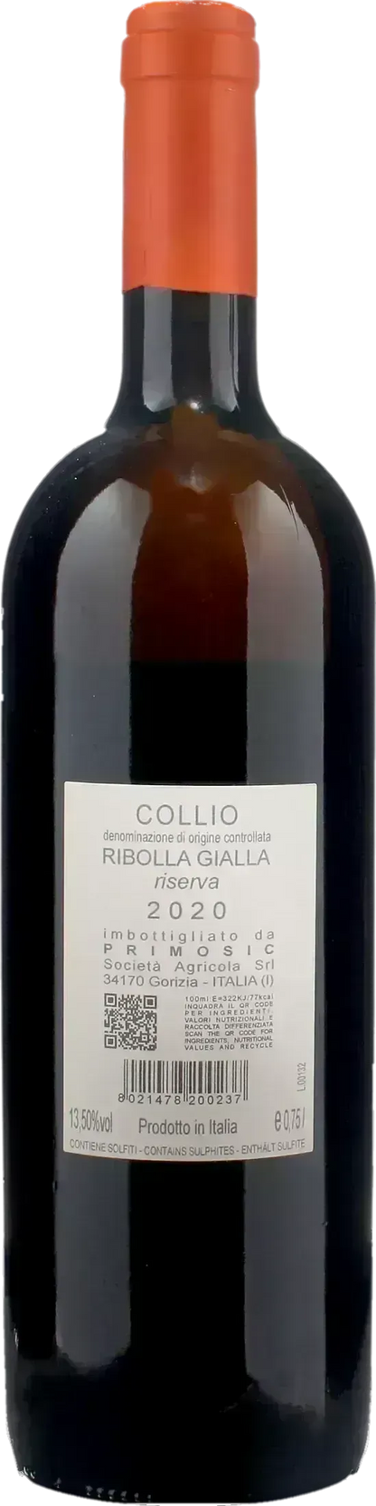 Primosic Ribolla Gialla Riserva 2020