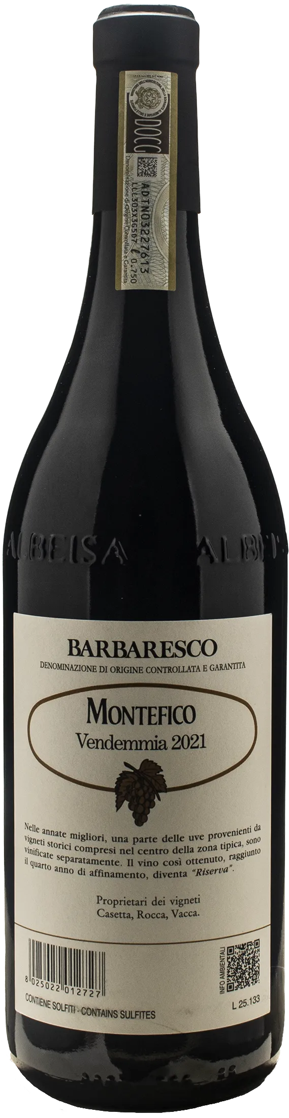 Produttori del Barbaresco Barbaresco Montefico Riserva 2021