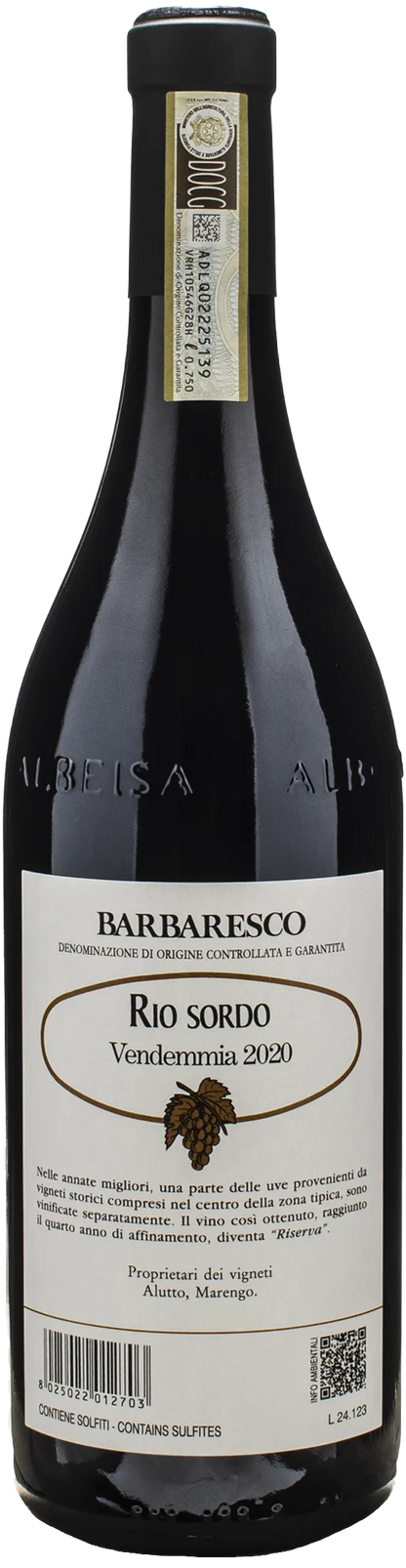 Produttori del Barbaresco Barbaresco Rio Sordo Riserva 2020