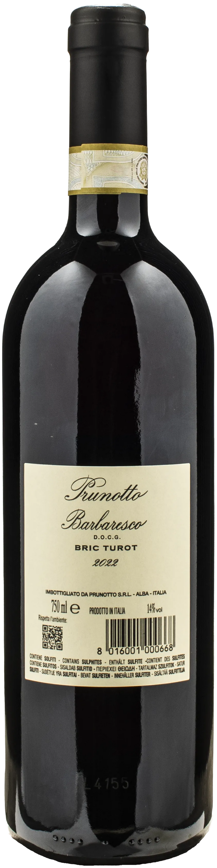 Prunotto Barbaresco Bric Turot 2022