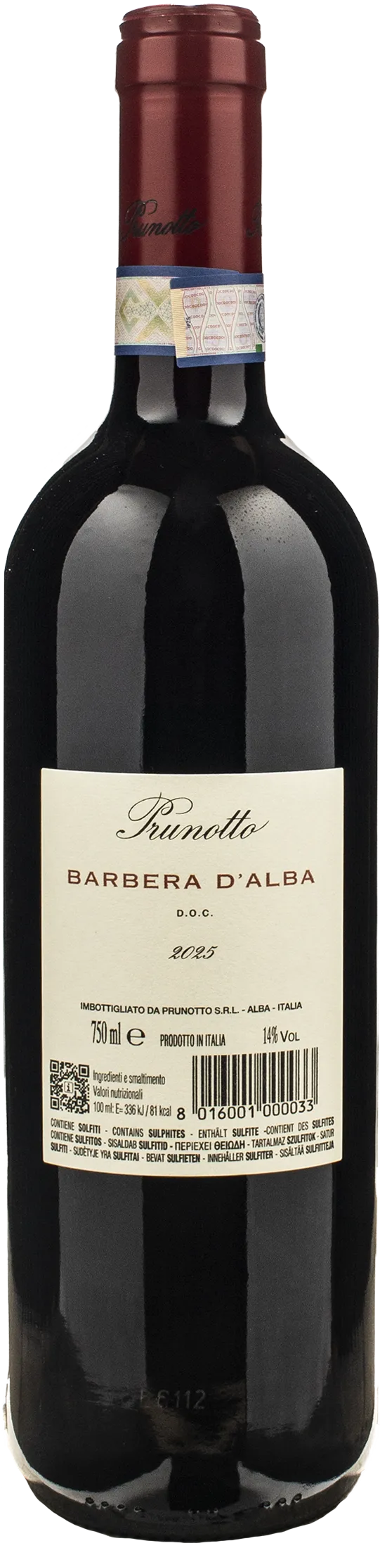 Prunotto Barbera d'Alba 2025