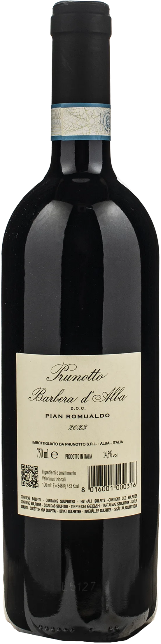 Prunotto Barbera d'Alba Pian Romualdo 2023