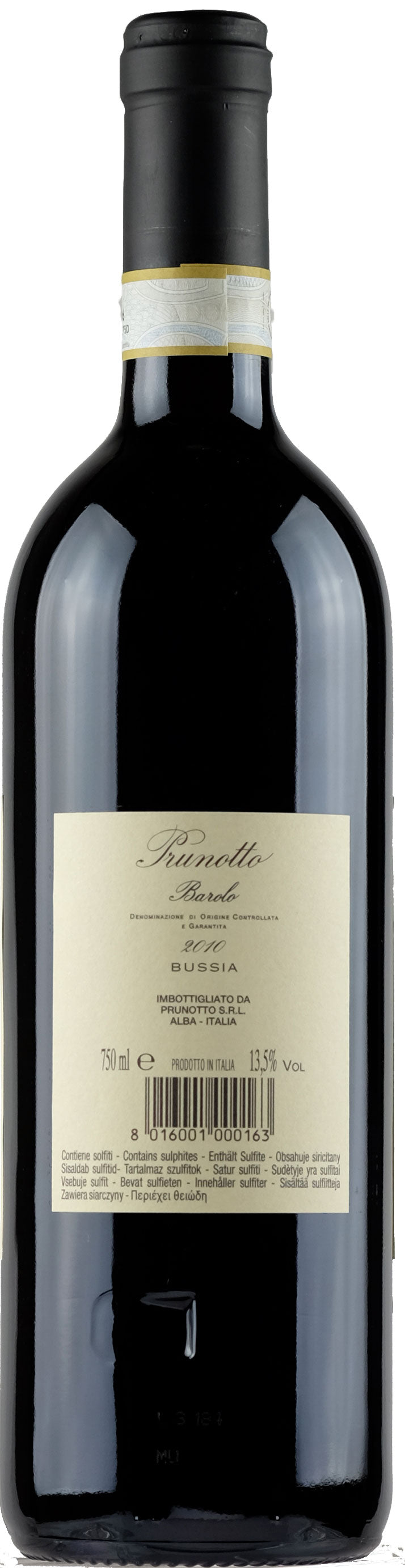 Prunotto Barolo Bussia 2010