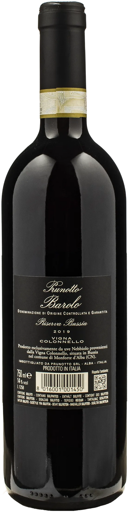 Prunotto Barolo Riserva Bussia Vigna Colonnello 2019