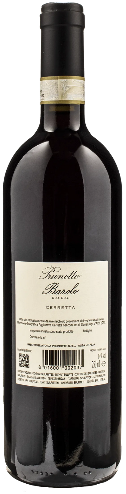 Prunotto Barolo Cerretta 2019