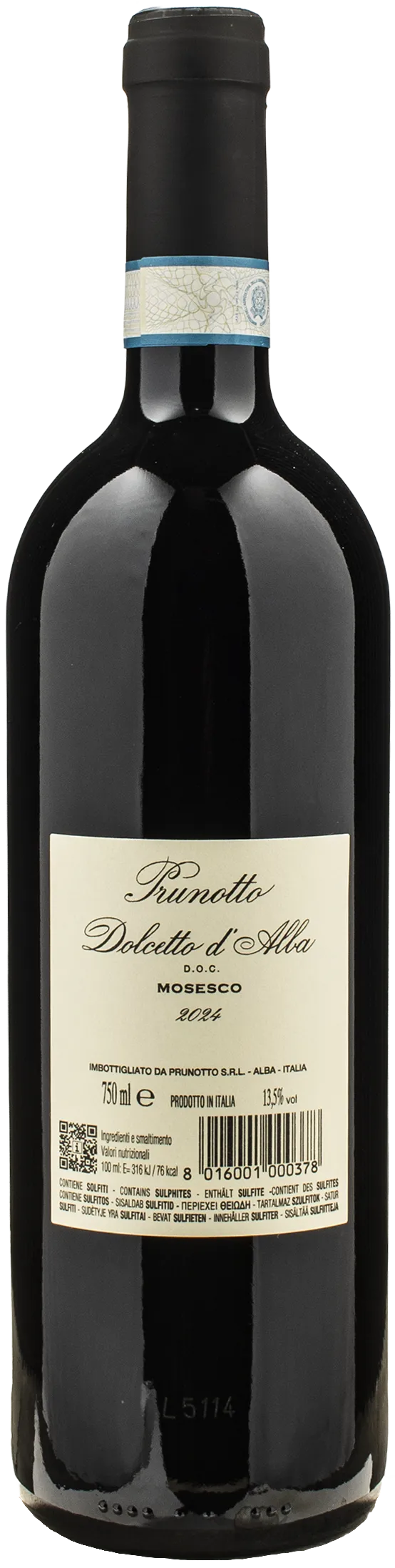 Prunotto Dolcetto d'Alba Mosesco 2024