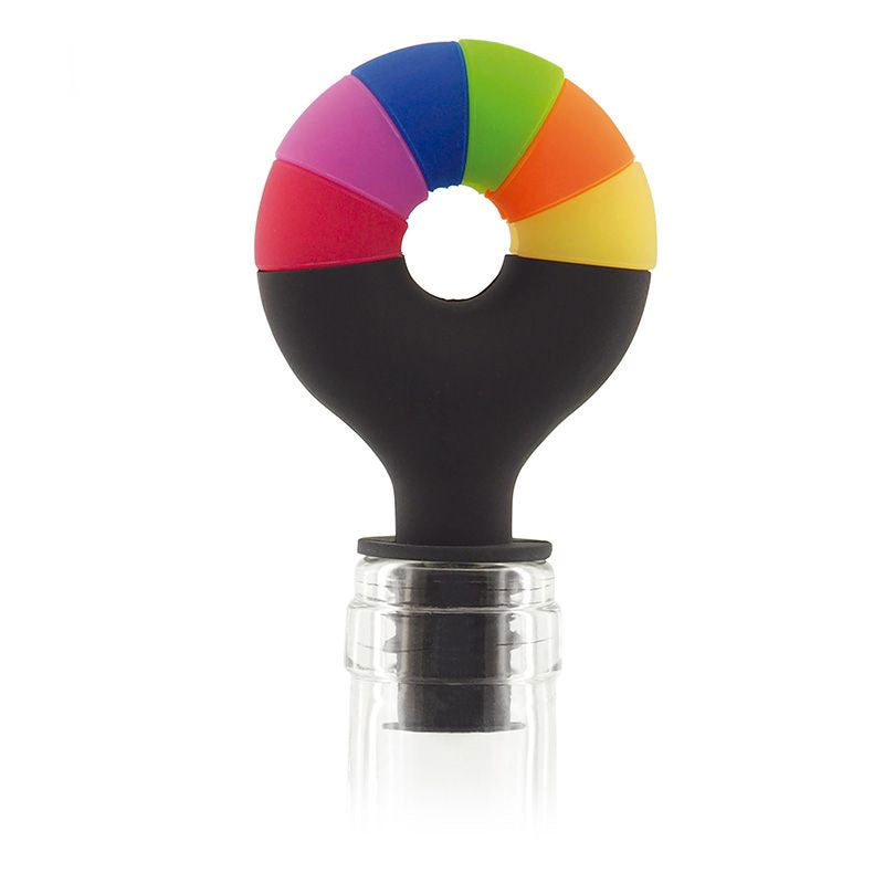 Pulltex Rainbow Weinverschluss und Weinglas-Markierer