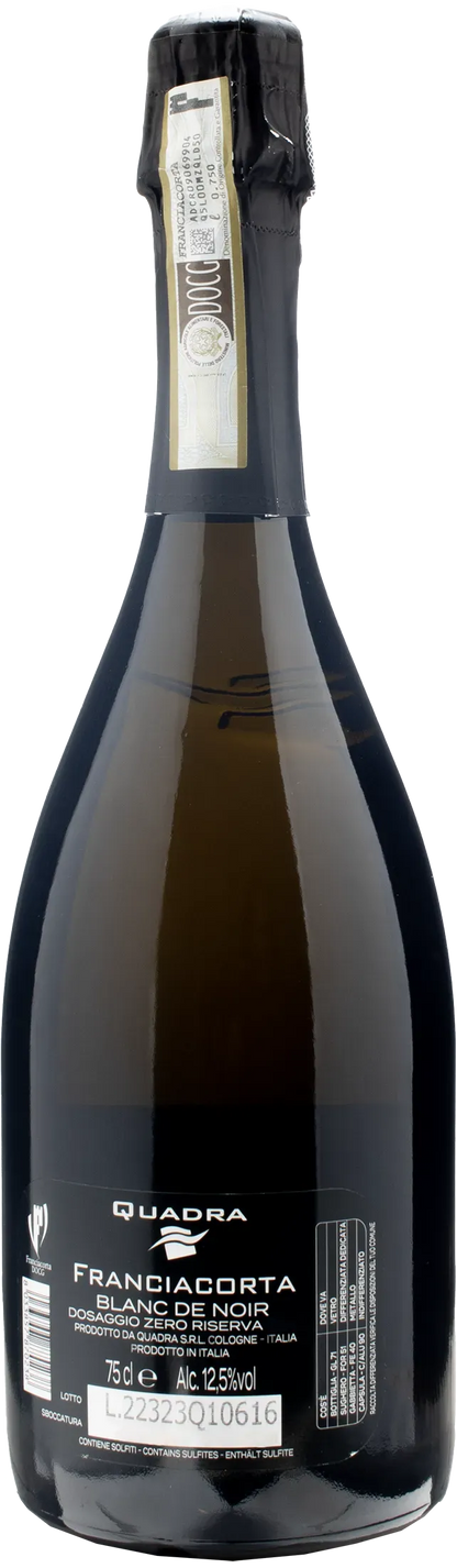Quadra Franciacorta QZero Nero Blanc De Noir Dosaggio Zero Riserva 2016